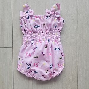 Rachel Riley Pink Baby Outfit with Fun Print